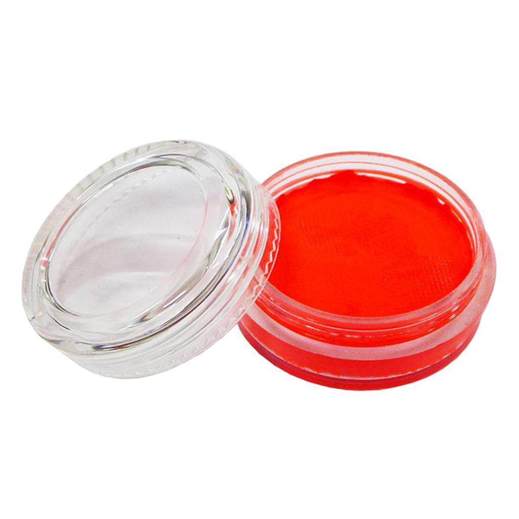 Water Based Fluorescence Painting Pigment for Make Fancy Dress Paint Tools , red orange