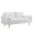 White, variant on Pemberly Row Contemporary Performance Velvet Upholstered Sofa in Gray