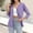 Purple, variant on Delayuji Women's Long Sleeve Cardigan Button Down Solid Color Fashion Casual 3/4 Sleeves Cardigans Sweater For Women