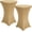 Beige, variant on Cocktail Spandex Table Cover, 2 Pack Cocktail Fitted Tablecloths, Stretch Round Highboy Table Covers Cloths for Bar Wedding Party Banquet, Purple, 30"-32" Diameter x 40"-43" Height