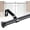 Black, variant on PSAEIZB White Curtain Rods for Windows 28 to 76in, 5/8" Single Curtain Rod Set, Decorative Cafe Drapery Rods for Bathroom, Sliding Door - Matte, 1Pack