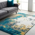 thumbnail image 3 of Mark&Day Area Rugs, 2x3 Loenzo Modern Aqua Area Rug, Blue Beige Cream Carpet for Living Room, Bedroom or Kitchen (2' x 2'11"), 3 of 7