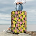 thumbnail image 4 of Wukai Tulips Flowers Elastic Luggage Cover: Personalized Protection for Your Suitcase - Fits 19~29-inch, Washable & Durable Travel Companion-Large, 4 of 8