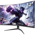 thumbnail image 1 of Restored KTC 32Inch 240Hz Curved Gaming Monitor, 1000R VA, QHD(2560x1440p), 4000:1 Contrast, Support FreeSync GSync, HDMI2.0(144hz)/DP1.4(240hz)/Earphone, Tilt, Xbox PS5 Switch, 2K Computer Monitor, 1 of 9
