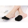 thumbnail image 5 of 5 Pack Women Non Slip Toe Topper Socks No Show Liner Socks Half, 5 of 6