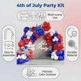 thumbnail image 3 of Patriotic Balloon Kit for July 4th Party – 120 Red White Blue Stars, 3 of 8