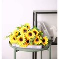 thumbnail image 5 of 13 cabezas de girasoles artificiales, ramo de girasol de seda realista para el hogar del hotel, 5 of 5