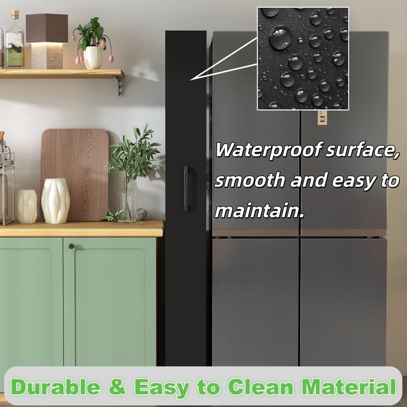 71''H 7-Tier Pull-Out Storage Shelf Cabinet with Wheels, Kitchen Rolling Storage Rack Cart for Narrow Spaces