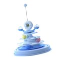 thumbnail image 3 of Interactive Cat Toy, Interactive Cat Toy with 3 Ball Tracks Safe Durable Anti Slip Easy Assembly Family Indoor Rotating Kitten Toy Suitable for All Cats, 3 of 7
