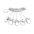 thumbnail image 3 of Vintage Boho Mujeres Bell Esclavo Cadena Mano Arnés Anillos de Sunnimix Pulsera, 3 of 5