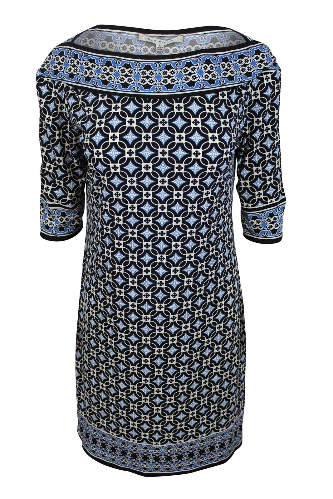 max studio black and white dress