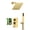 Brushed Gold, variant on Shower Faucet Sets Complete,Shower System with Handheld,Rough-in Valve Included and Full Metal Components in Chrome Finish