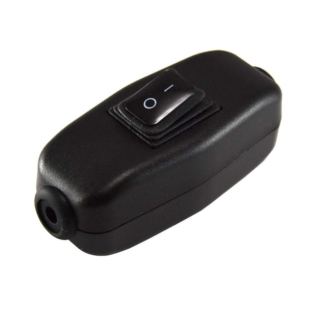 ON/OFF Switch For Table Lamp Desk Bed Light Cord Waterproof In Line Rocker Switch large current 6A-15A 250V 125VAC T85 IP65 (2 PCS)