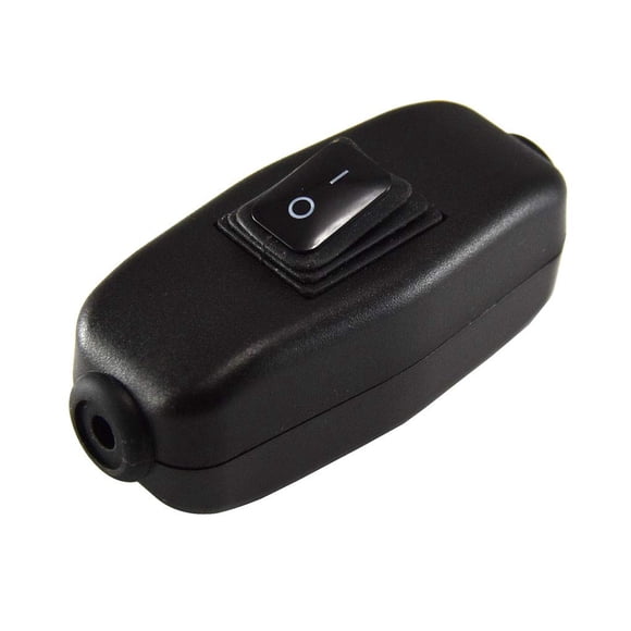 ON/OFF Switch For Table Lamp Desk Bed Light Cord Waterproof In Line Rocker Switch large current 6A-15A 250V 125VAC T85 IP65 (2 PCS)