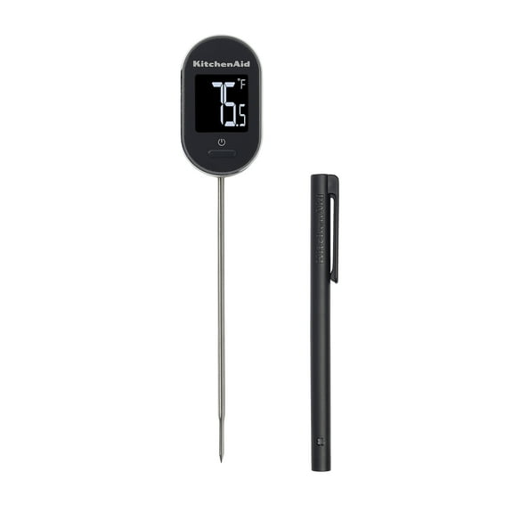 KitchenAid Digital Instant Read Thermometer with Temperature Range -40°F to 482°F, Black