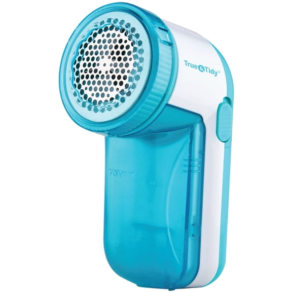 True & Tidy Tidy Battery-Operated Portable Fabric Lint Remover, Teal