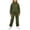 Dark Green, variant on Bovxnpu Girls 2 Piece Outfits Fall Winter Outfits Sweatsuit Long Sleeve Half Zip Stand Collar Sweatshirt And Sweatpants