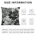 thumbnail image 5 of Creowell Black Grey Gray Pillow Covers Dahlia Modern Geometry Flower Decorative Throw Pillows Outdoor Summer Floral Farmhouse Pillowcases Cushion Case Decor for Home Sofa Couch Bed, 5 of 5