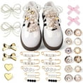 thumbnail image 1 of Shoe Lace Charms with Bows Clasps Pins Jewelry, 1 of 7