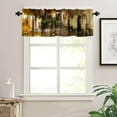 thumbnail image 3 of Italian Valances Curtains Old Courtyard Rome Italy Cafe Chairs City Historic Houses in Street,Windows Short Curtain Valance for Kitchen Living Room Bedroom Decor with Rod Pocket,1 Panel 54X18 Inches, 3 of 5
