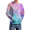 thumbnail image 5 of Colorful Fish Scale Pattern Men's Women New Sweatshirt Hoodie Men's Plus Size Sweatshirt Hooded Sweatshirt 3d Printed Street Men's Cloth, 5 of 6