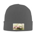 thumbnail image 2 of ZICANCN Knit Beanie Hat-Watercolor Roses Basket Winter Cap Soft Warm Classic Hats for Men Women Happy Mothers Day, 2 of 8