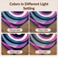 thumbnail image 7 of Design&I 3'x5' Ultra Soft Throw Mat, Shaped Funky Retro Graphic Eclectic Swirl Motif Bathroom Designer None Fluffy Washable Easy Care Indoor rug for Bedside Hallway, 7 of 7