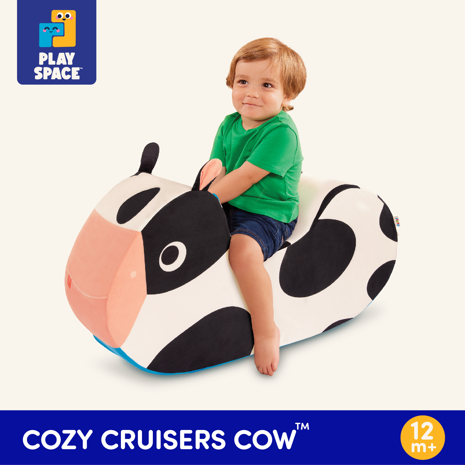 Battat Cozy Cruisers Cow Foam Ride-On Toy with Washable Cover photo 5