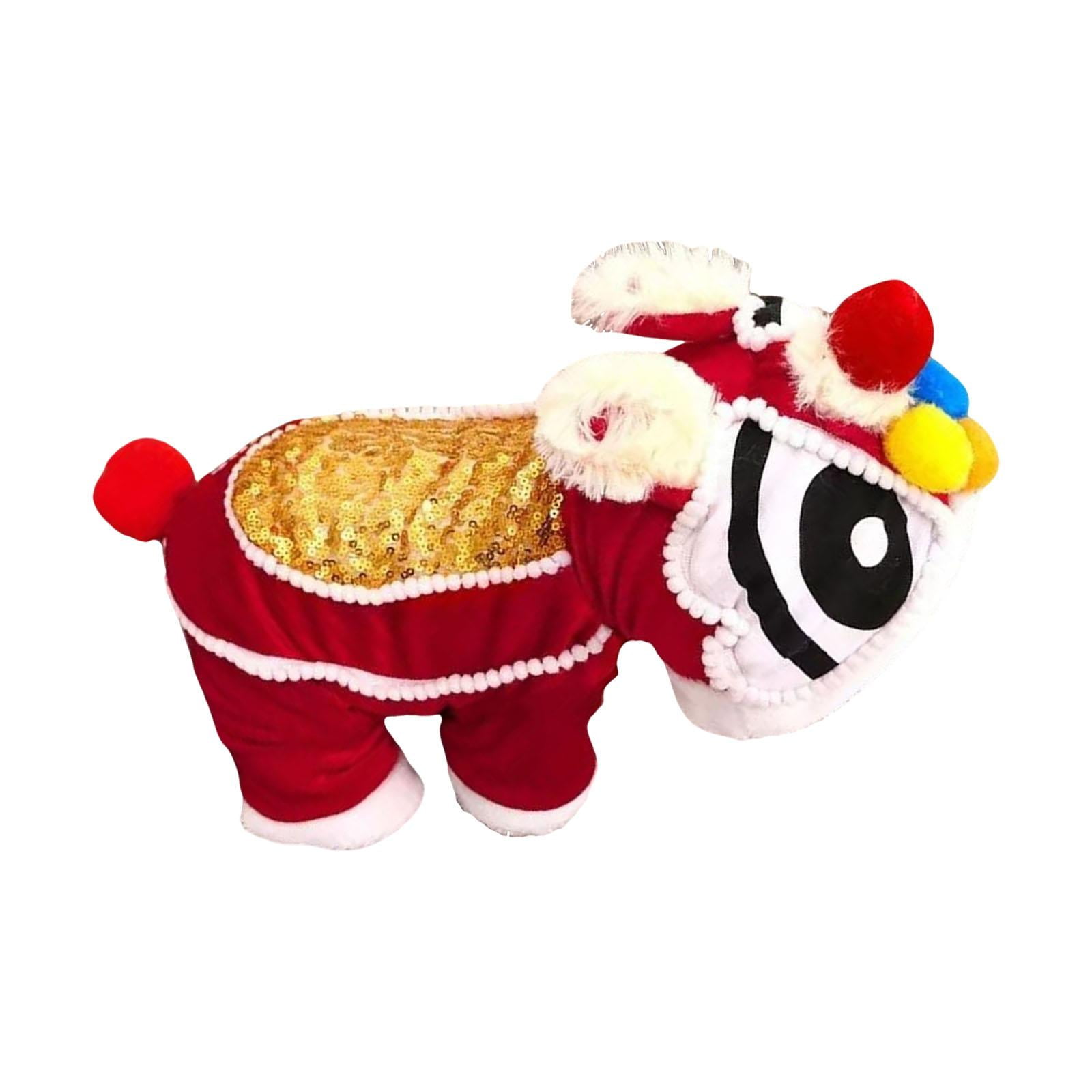 Bothyi Chinese New Year Costume for Pets, Outfit, Lion Dance Coat for Pets, Clothes for XL