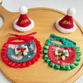 thumbnail image 2 of Christmas Pet Costume Set for Dogs and Cats Holiday Apparel with Matching Hat Bib and Bandana Outfit, 2 of 9