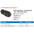 thumbnail image 2 of Front Engine Mount - Compatible with 1991 - 1999 Nissan Sentra 1992 1993 1994 1995 1996 1997 1998, 2 of 2