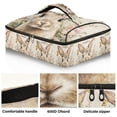 thumbnail image 2 of Iauyy Casserole Carrier for Hot Food Insulated Casserole Travel Carry Bag with Lid Food Warmer Bag for Party/Picnic,Cute Rabbit, 2 of 7