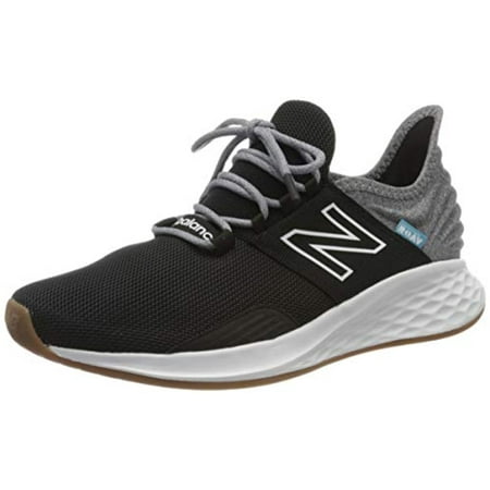 New Balance Men's Fresh Foam Roav V1 Sneaker, Black/Light Aluminum, 10 M US
