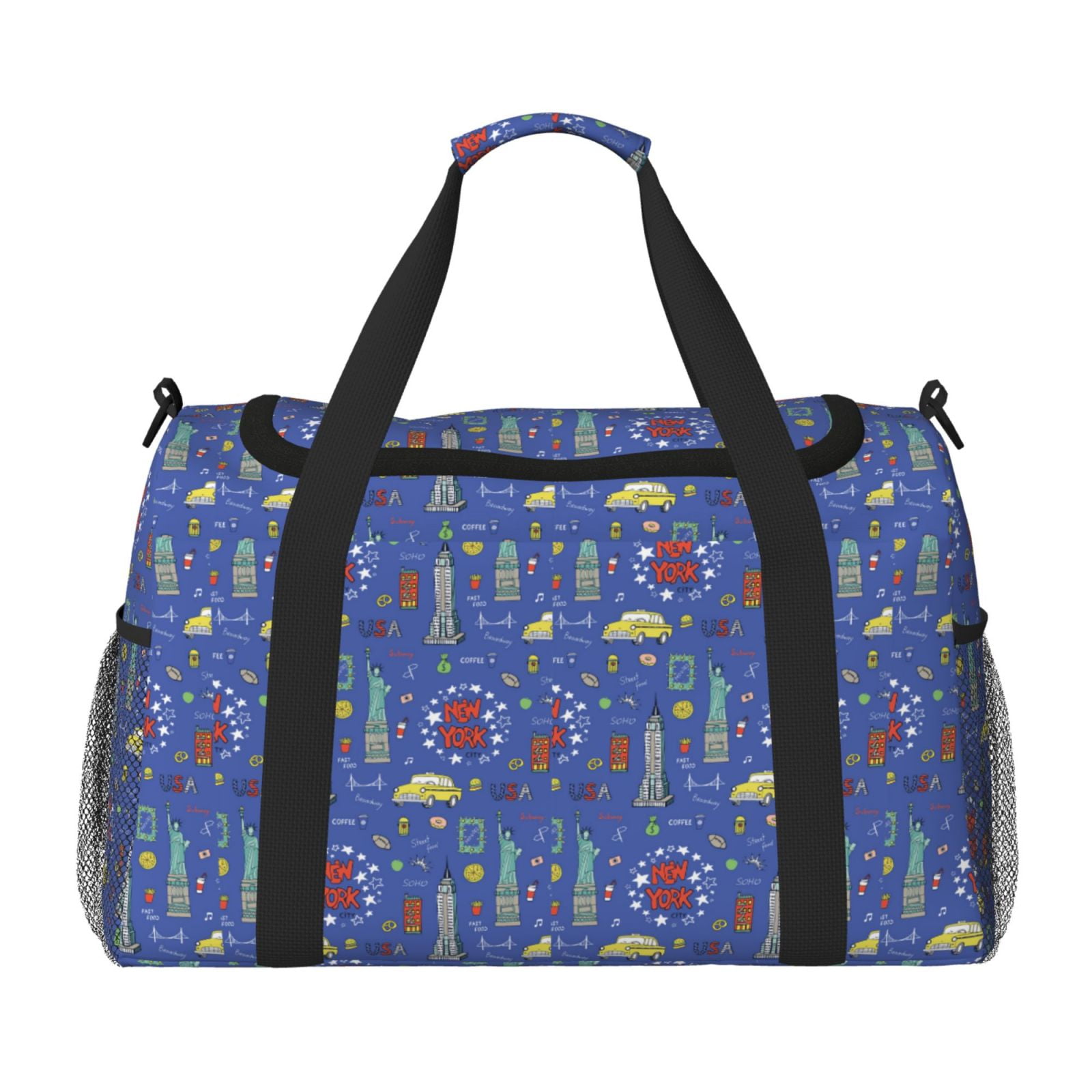 Fotbe New-York City Pattern Large Women Travel Duffle Bag Carry