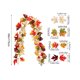 thumbnail image 3 of Guirnalda de hojas artificiales | Enredadera de ratán sintético con hojas de arce y calabaza para decoración de interiores, 3 of 6