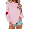 thumbnail image 5 of Bjutir Valentines Day Women Tops Sweatshirt Printed Round Neck Long Sleeve Casual Pullover Hoodie, 5 of 7