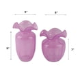 thumbnail image 4 of Aria Home Fleurine Fluted Blooming Flower Glass Vases, Set of 2, 4 of 11