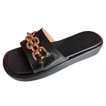 

Women s Sandal Casual Slipper Outdoor and Indoor Platform Wedge Sandals Clearance Sales Women s Flat Shoes Ladies Thick Bottom Sandals Summer Causal Slippers
