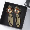 thumbnail image 3 of Valentine's Day Bookmarks: Vintage Copper-Colored Lace Reading Accessories - Ideal Book Accessories for Book Lovers - Set of 2 Stainless Steel Bookmarks, 3 of 5
