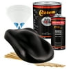 Custom Shop - Phantom Black Metallic - Hot Rod Flatz Flat Matte Satin Urethane Auto Paint - Complete Gallon Paint Kit - Professional Low Sheen Automotive, Car Truck Coating, 4:1 Mix Ratio