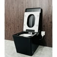 thumbnail image 6 of TICOZE Black Square Smart Toilet with Built-in Tank for Bathroom, Remote Control, Tankless Bidet Toilet with Foot Touching Lid Opening, Auto Flush, Heated Seat, LED Digital Display, User Memory, 6 of 11