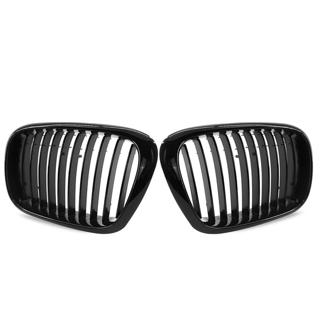 Rejilla de riñón de estilo automotriz Parrilla brillante resistente a los arañazos Reemplazable 51137005837 51137005838 Reemplazo para E39 5-Series Inevent VI001698-00B
