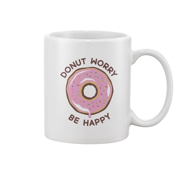 Donut Worry Design Mug -Image by Shutterstock