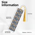 thumbnail image 3 of Kdxio Llama and Cactus Print Metal Tassel Bookmarks,Perfect Gift for Art Lovers and Bookworms Metal Bookmarks for Women, 3 of 8