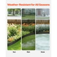 thumbnail image 5 of KFFKFF Metal Garden Border, Set of 5, 39 x 5 inches, Resilient Against Rust, Flexible Landscaping Edge, Robust Grass Divider, Simple to Set Up, Black Divider for Flower Bed, Yard, and Pathway, 5 of 9
