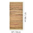 thumbnail image 3 of Fabstyles Premium 100% Cotton Rug, Handmade Area Rag Rug for Living Room, Hallway, Patio, 3 of 3