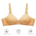 thumbnail image 4 of WCJM Up To 50% Off Bra Neck Bralettes Wireless Cami Bra Tank Top Bra Sports Bra For Women Girls Nylon,Spandex Bra Khaki,42, 4 of 4