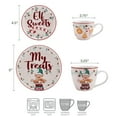thumbnail image 2 of Pfaltzgraff Winterberry Porcelain Elf Treat Set, 2 of 8
