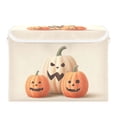 thumbnail image 2 of Foldable Fabric Storage Bin With Handle Collapsible Basket Box Storage With Lid Organizer Pumkins, 2 of 7