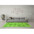 thumbnail image 3 of Ahgly Company Indoor Rectangle Abstract Green Modern Area Rugs, 5' x 7', 3 of 4